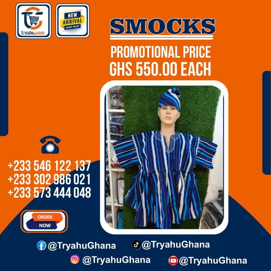 Authentic Handwoven Northern Smocks | Premium Quality Men’s Traditional Wear – Tryahu Ghana
